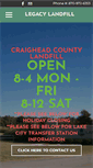 Mobile Screenshot of legacylandfill.org